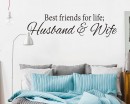 Best friends for life Decal sticker wall art Husband and Wife love marriage bedroom love infinity priceless home decor 